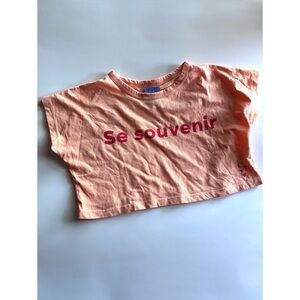 EUC Letter to the World crop top 6/7y